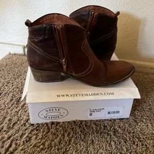 Steve Madden Brown Ankle Boots